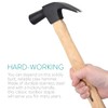 Navaris Claw Hammer with Hickory Wooden Handle - 33 cm