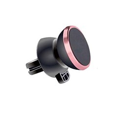 Magnetic 360 Degree Rotating Car Mount Holder for Motorola One Vision Smartphone - Pink