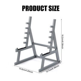 BOXOB Funny Barbell Rack Pen Holder, Mini Squat Rack Pen Holder Gym Themed Barbell Desk Pen Organizer Unique Gift for Fitness Enthusiasts Weightlifting Fans Dresser Office Desk Decor