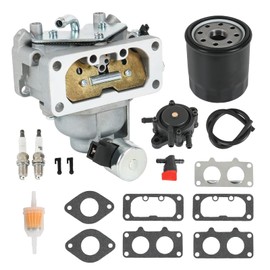 RUIANOMG Carburetor Replacement For Kawasaki FH641V FH661V FH680V FH721V FX751V FX850V 22HP Engine, Replaces 15004-1010, 15004-7024, Include Oil Filter, Fuel Filter