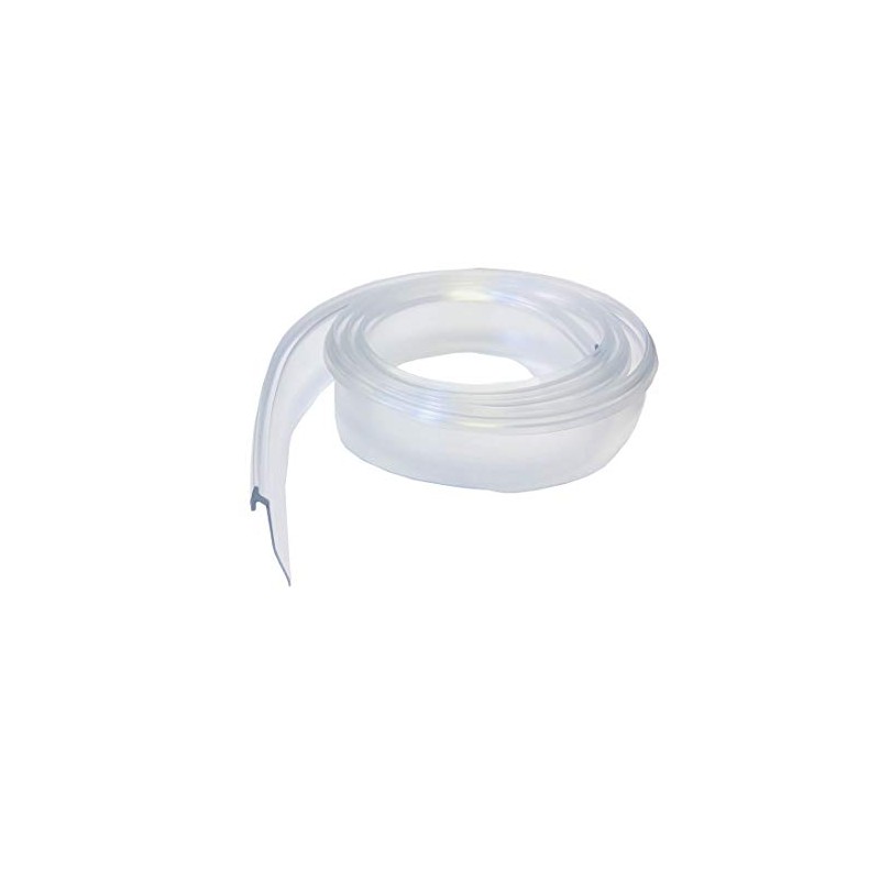 Angled Clear Vinyl Framed Shower Door Drip Sweep - 50