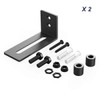 SMARTSTANDARD Sliding Barn Door Bottom Adjustable Floor Guide Roller, Black,