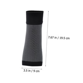 IWOWHERO 2pairs Ankle Support Socks Compression for Plantar Fasciitis Women Men Toeless Socks for