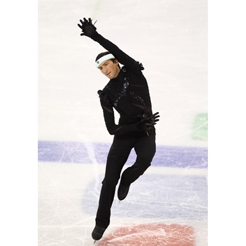 Protective Headband for Figure Skating by Forcefield - Black Neoprene