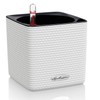 Lechuza 13380 14cm CUBE Planter Pot - Rattan White