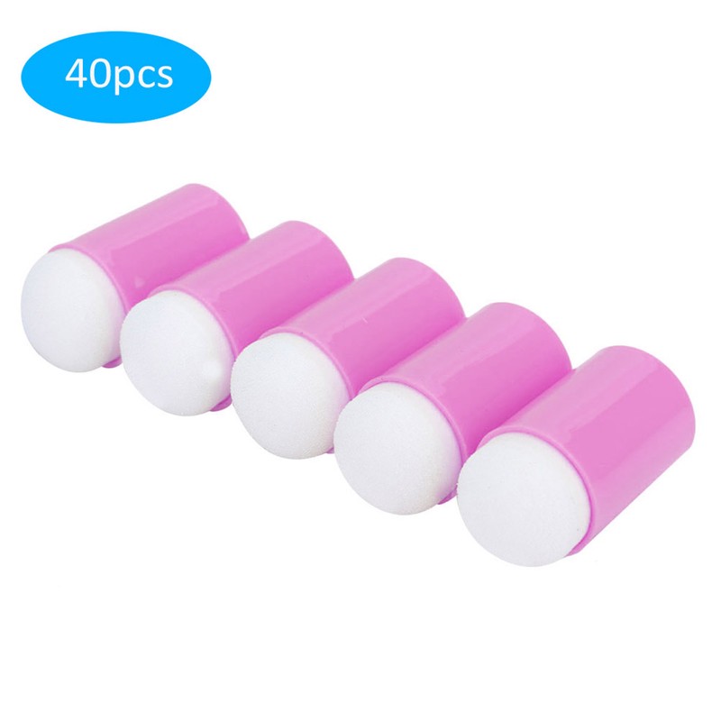 40pcs Finger Sponge Daubers Art Ink Stamping Card Craft Drawing