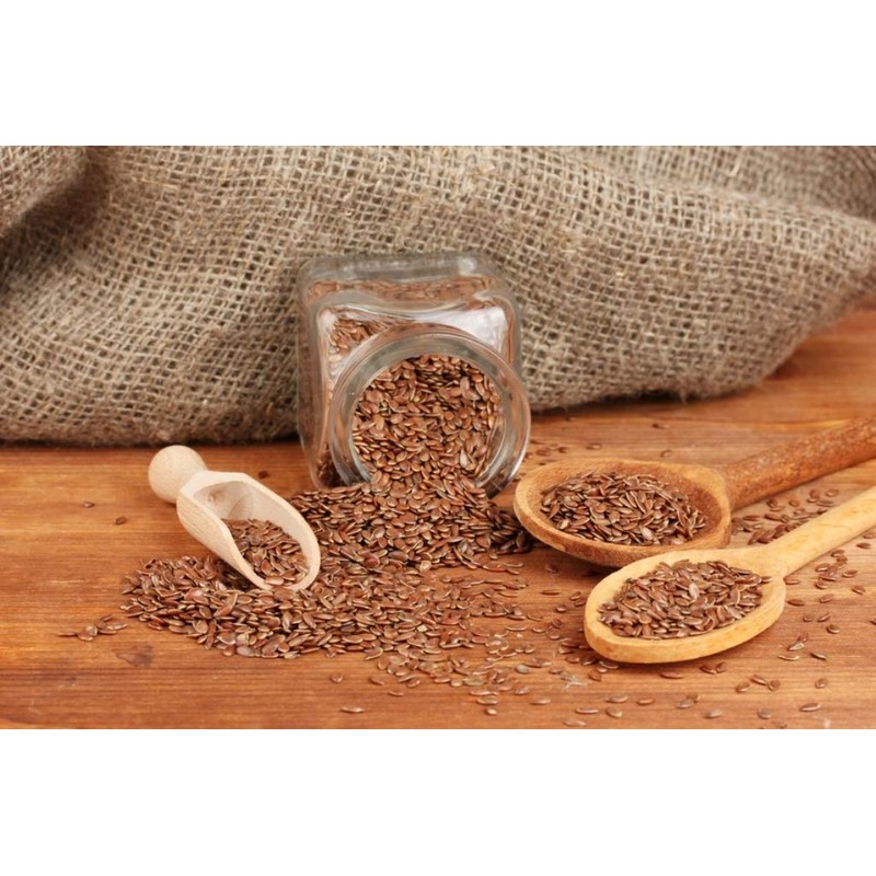 Flaxseeds Brown (Linum usitatissimum) - Health Embassy 100% - Natural