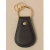 SHIPS 110040005 Leather 2-Tone Key Chain for Men, Dark Gray1