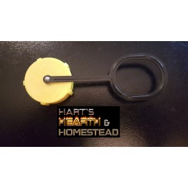 Hart's Hearth Propane Tank 1-3/4" Fill Valve Cap W/Tether; 100#+ tanks, RVs; *Made In the USA*
