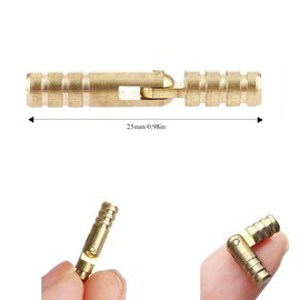 Sixfolo Mini Concealed Barrel Hinges - Golden, 25 X 5mm
