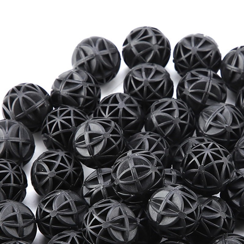 Zerodis 50Pcs Aquarium Filter, Bio Balls Filter Media Bio Porous