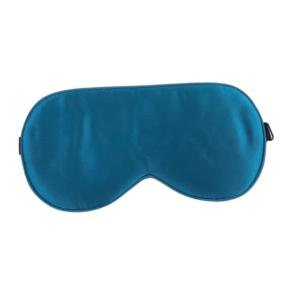 TOVINANNA Comfortable Silk Eye Mask Peacock Blue Sleeping Aid Blindfold