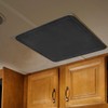 Safoner RV Roof Vent Skylight Insulator Cover, Sun Blackout Fabric for Camper (16 x 16 inch)- Black
