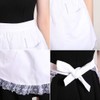 aspire Schürze Damen Vintage Kellnerschürze Weiß Halbschürze für Maid Cosplay
