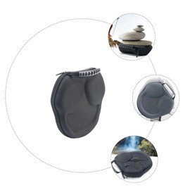 LABRIMP 1pc Headphone Storage Case with Mesh Pocket for Shockproof Carrying Bag with Zipper Durable Design for and Accessory Organization