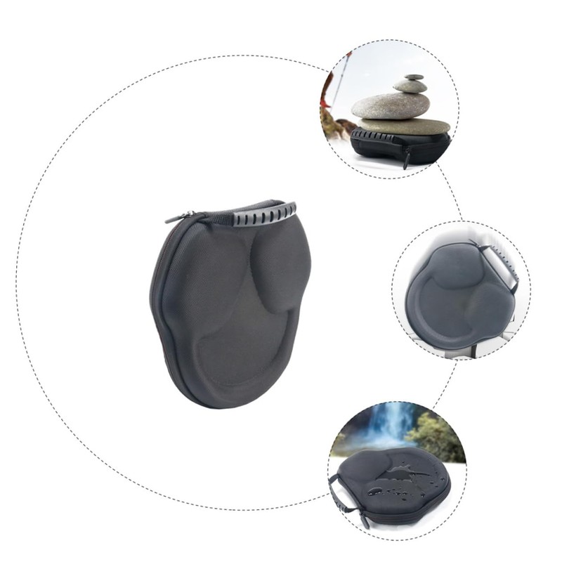 LABRIMP 1pc Headphone Storage Case with Mesh Pocket for Shockproof