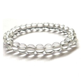 NAISHA Unisex Natural Clear Quartz/Sphatik Bracelet Healing Reiki Stones Natural Gemstone Clear Color