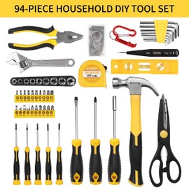Elevon 94-Piece Tool Set, Professional-Grade Hardware Tool Kit with Compact Case, All-in-One Repair Solution for Home, Office, Garage, and Outdoor Projects
