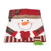 Xmas Dinner Chair Back Covers Easy To Install Soft Anti