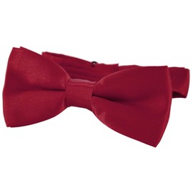 DonDon Elegant Children's Bow Tie with Adjustable Length 9 x 4.5 cm Shiny Silk Look -