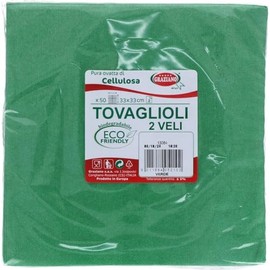 Einweg-Servietten, 50 Stück, Format 33 x 33, grün