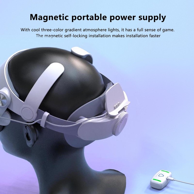 VR Headstrap with Battery Enhanced Balance Fast Charging 5000mAh Battery