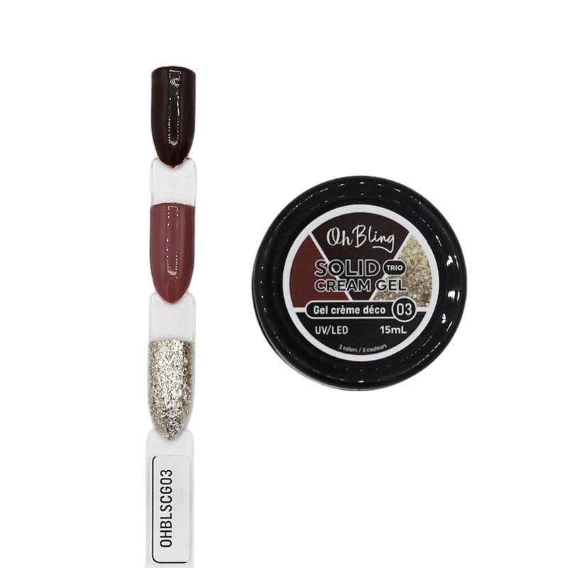 Oh Bling Solid Gel Cream Trio 15mL #03