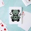 CafePress Batty Bear Green Standard Size Playing Cards
