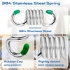 2Pack Premium Porch Swing Springs (Silver Small),1300lb Heavy Duty Springs,