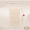 Pack of 5 Soap Bags for Solid Soap, Solid Sisal