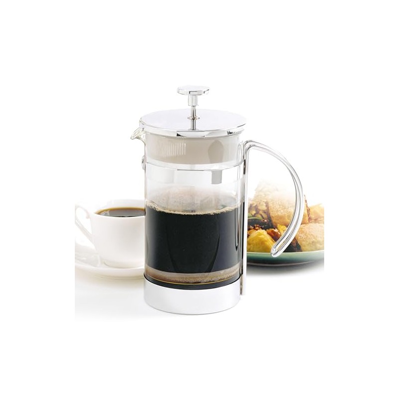 Norpro 5575 Glass/Chrome Coffee/Tea Press, 6-Cup