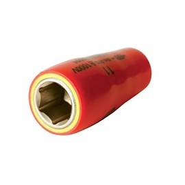 Wiha 31338 Insulated 1/4" Drive Socket, Inch 1/4