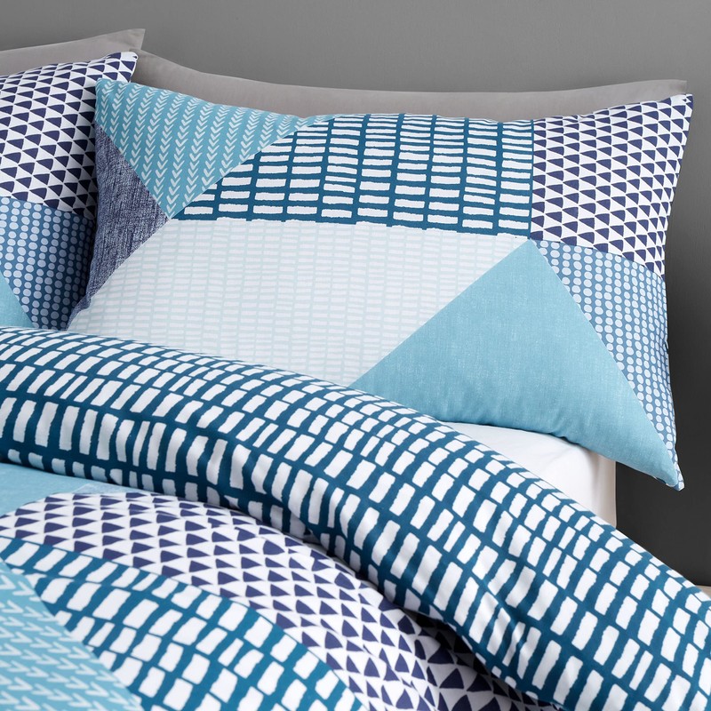 Catherine Lansfield Bedding Larsson Geo Single Duvet Cover Set with
