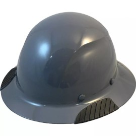 Lift Safety DAX Actual Carbon Fiber Full Brim Lift Safety Hard Hat - Medium Grey - No Protective Edge