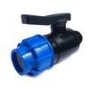 PP Ball Valve 25 mm x 3/4 Inch PP Clamp