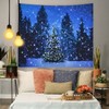Christmas Tapestry Exquisite Christmas Tree Pattern Wall Hanging Blanket for