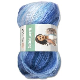 Frida's Wollhaus YarnArt 100g Angora Active Knitting Yarn Wool Mohair Gradient 14 Colours (842)