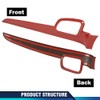 PIT66 Inner Door Handle Trim Cover Strip Red Gloss Carbon