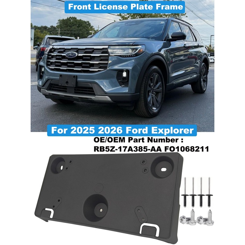 FASTCHE Front License Plate Frame Compatible with 2025 2026 Ford
