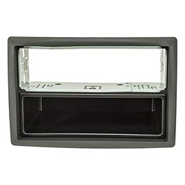 tomzz Audio 2445-049 Radio Fascia Metal Slot Compatible with Renault Megane II 2002-2009 Black