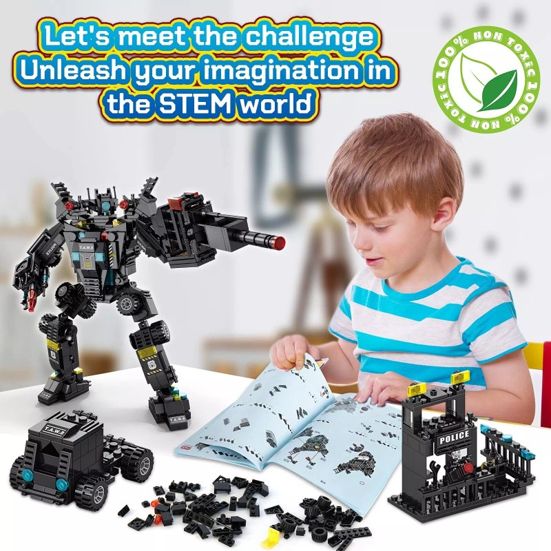 HISTOYE 51-in-1 Robot Building Kit - STEM Toys Erector Set