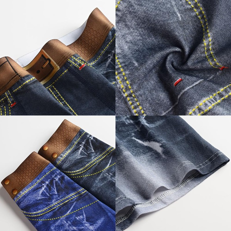 Golirsteca - Calzoncillos tipo calzones de algodón 3D para hombre,