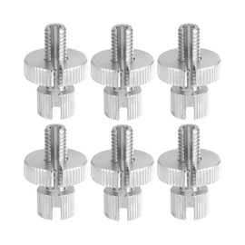 X AUTOHAUX 6pcs M8 Brake Clutch Cable Adjustment Screw Slotted Adjustment Screw for Motorcycle Bike Scooter Silver