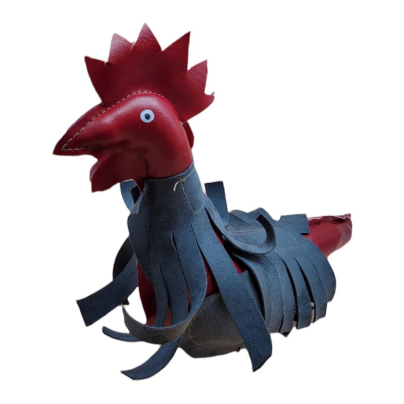 Synthetic Leather Rooster Dummy Muñeco de Gallo