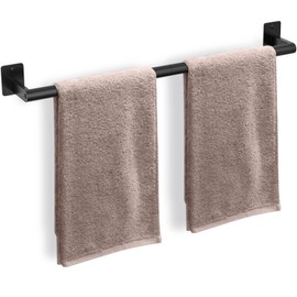Home Bathroom Towel Bar, 24 Inch Towel Racks for Bathroom Wall Mounted, Heavy Duty Hand Towel Holder Organizer, Modern Home Decor Towel Rod, Matte Black Single Bar