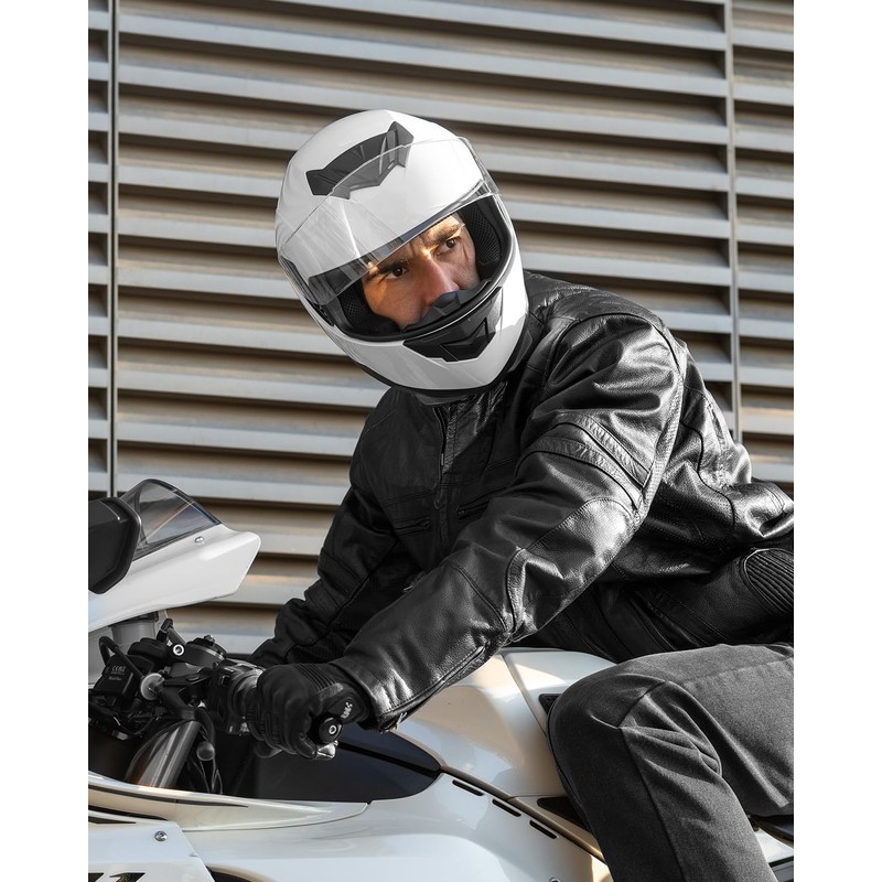 ILM Full Face Motorcycle Helmet for Motocross Street Bike DOT