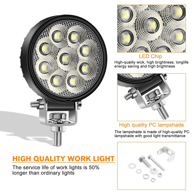 Chelhead LED Work Light 3 Inch 2 x 27 W
