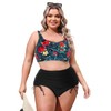 Hanna Nikole Women Two Piece Bikini Set Plus Size Back