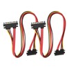 Create idea 2PCS 7+15 22 Pin SATA Male to Female