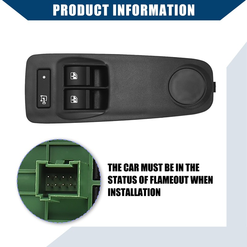 Hihaha No.1ZP75JXWAC / Master Power Window Switch for Ram ProMaster